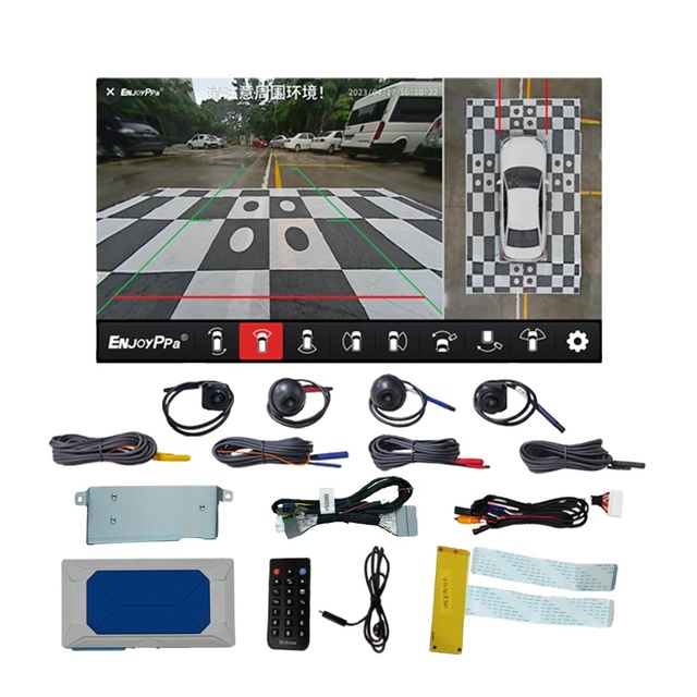 Bird View Parking Security System 4 Way Driving Recording 2D/3D 360 Degree Panoramic Camera System for Vinfast 3