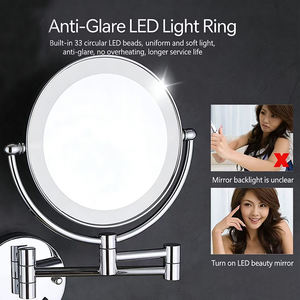 <span class=keywords><strong>Espejo</strong></span> <span class=keywords><strong>de</strong></span> Ducha LED <span class=keywords><strong>de</strong></span> Doble Cara con Rotación <span class=keywords><strong>de</strong></span> 360 Grados, <span class=keywords><strong>Espejo</strong></span> Cosmético Moderno Iluminado <span class=keywords><strong>para</strong></span> Maquillaje y Afeitado - Product Image 3