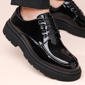 รองเท้าอ็อกซ์ฟอร์ดหนังแก้วผู้ชาย ส้นเตี้ย พื้นยาง บุนุ่ม ใส่ทำงาน ใส่ลำลอง ผลิตที่เวินโจว - Product Image 4