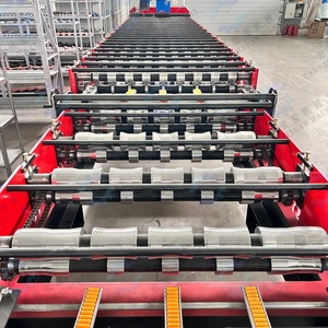 Machine de fabrication de panneaux de toiture double couche pour usines à grande portée, machine de profilage automatique double couche entièrement automatique - Product Image 5