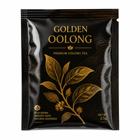 Sachets d'emballage personnalisés pour petits sachets de thé, qualité alimentaire, pochette plate à 3 soudures latérales avec ouverture facile