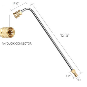 SS <span class=keywords><strong>Lance</strong></span>/baguette <span class=keywords><strong>de</strong></span> nettoyage <span class=keywords><strong>de</strong></span> train d'atterrissage et <span class=keywords><strong>de</strong></span> gouttière coudé à 90 degrés 1/4 "Extension <span class=keywords><strong>de</strong></span> baguette <span class=keywords><strong>de</strong></span> <span class=keywords><strong>nettoyeur</strong></span> <span class=keywords><strong>haute</strong></span> <span class=keywords><strong>pression</strong></span> <span class=keywords><strong>de</strong></span> voiture à connexion rapide - Product Image 4