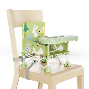 Chaise haute pliable et portable en métal pour bébé et tout-petit, antidérapante, sécurisée et moderne, idéale pour la maternelle, le salon et la chambre à coucher. - Product Image 1