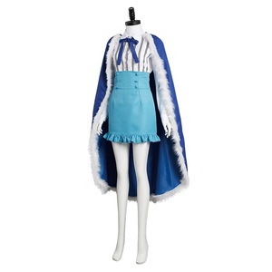 Costume de cosplay Ulti pour femme, ensemble complet avec cape bleue, chemise et jupe, robe de personnage d'anime - Product Image 3
