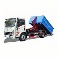 Camion à ordures compacteur à crochet DaYun 6CBM avec transmission manuelle, moteur diesel, camion à ordures hydraulique à vendre