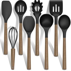 FLYWOD Kitchen Tools Gadgets Household 9pcs <strong>Silicone</strong> Cooking Utensils Kitchen Set Wholesale <strong>Silicone</strong> Kitchen Utensils Set - Product Image 1