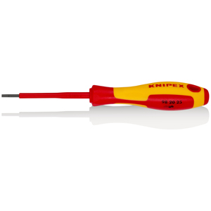 Destornilladores para Electricistas KNIPEX 98 20 25 para Tornillos de Cabeza Plana con Mango Aislado Multicomponente, Probado con VDE - Product Image 1