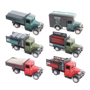 รถคลาสสิก<span class=keywords><strong>1</strong></span>:32ของเล่นเพื่อการขนส่งพิเศษประตูทำจากโลหะแบบย้อนกลับ - Product Image 2