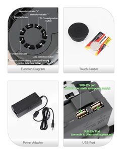 Système de meubles de <span class=keywords><strong>cuisine</strong></span> : Support de porte de placard bi-pliant à fermeture douce et <span class=keywords><strong>suspension</strong></span>, avec vérin électrique de levage - Product Image 4