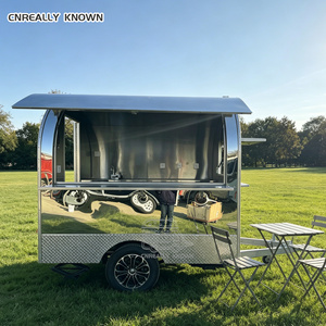 2025 Hot Sale Mobile Food Truck Trailer with Canopy Display Kiosk Fiberglass Construction for Snack Food & Chips in Australia - Product Image 4