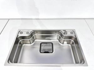 78x48cm en acier inoxydable goutte dans la <span class=keywords><strong>cuisine</strong></span> Nano évier avec panier évier poste <span class=keywords><strong>de</strong></span> travail 185mm trou <span class=keywords><strong>de</strong></span> vidange broyeur - Product Image 2