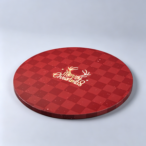 Plato de Papel Redondo Desechable con Diseño Navideño, Plato para Servir Postres, Base para Pastel Personalizada - Product Image 4