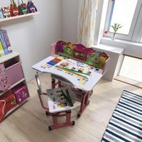 Vente en gros en usine d'ensemble de chaises de bureau modernes pour enfants avec tiroir blanc réglable en hauteur pour l'école et la chambre à coucher