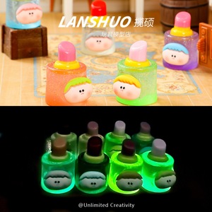 <b>Rainbow</b> <b>Candy</b> DIY Creative Studio Resin Glow In Dark Lipstick Doll Accessories Cartoon Diy Home Decoration Craft Kit - Product Image 1
