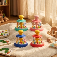 Jouet carrousel à presser pour faire tourner, pour les tout-petits de 0 à 6 ans, jouets éducatifs Montessori, modèle de cheval de Troie de table, jeu OEM, jouets pour bébés