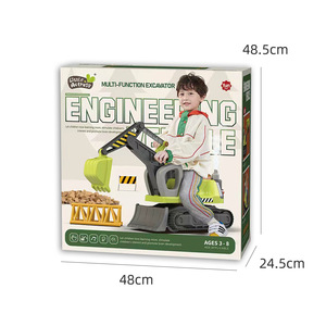Engineering <b>Excavator</b> <b>Ride</b> <b>On</b> Toy Electric With Lights And Sound For Children 4-6 Years Old - Product Image 4