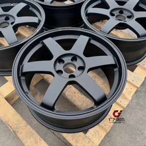 Jantes en alliage d'aluminium forgé de luxe pour voitures particulières, noires, <span class=keywords><strong>6</strong></span> branches, 5 trous, 18, 19, 20, 21 pouces, 5x112, 5x114.3, 5x120 - Product Image 5