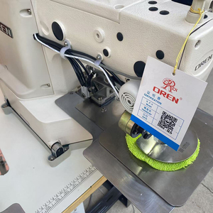 Machine à coudre industrielle informatisée à grande vitesse OREN à double tête pour points interlock, avec fonction de découpe automatique de trous pour balais de serpillière, modèle RN-430DX2 - Product Image 3