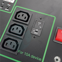 PDU S21 personalizada con control remoto t21 3 fases 160A 200A IP SNMP C19 Unidad de distribución de energía de medidor inteligente conmutada en rack