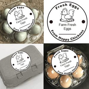 Huevos frescos personalizados Fecha Pegatinas Farmer's Market <span class=keywords><strong>Pollo</strong></span> Huevo Embalaje Pegatinas Etiquetas Granja Huevos frescos Pegatinas - Product Image 4