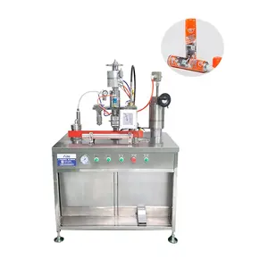 Polyurethane Foam 3 in 1 Filling Machine Desktop Hair Care Spray Pneumatic Body Deodorant Crimping Inflating Filler