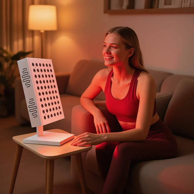 Office-Friendly Standing Red Light Therapy Panel with US Plug 100W/300W Fatigue Relief & Wellness Care Desktop Mini Panel