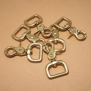 ทองเหลืองทริกเกอร์คลิปหมุน Eye Bolt Snap Hook กุ้งก้ามกราม Clasps สําหรับหนังหัตถกรรมกระเป๋าสายรัดสัตว์เลี้ยงสุนัขเชือกจูง - Product Image 5