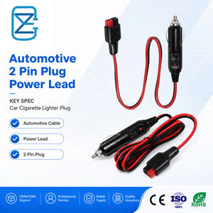 Kabel Daya Pemantik Rokok Mobil dengan Konektor SAE 2 Pin untuk Pasokan Kelistrikan Otomotif - Product Image 1