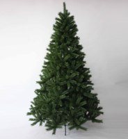 Arbre de noël en pin artificiel, robuste et articulé, 7 pieds, avec support en métal, Premium
