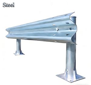 Barrera de Tráfico de Venta Directa de Fábrica con Dos Vigas Corrugadas, Barandilla Galvanizada, Barrera Anticolisión, Divisor de <span class=keywords><strong>Carreteras</strong></span>, Uso en <span class=keywords><strong>Carreteras</strong></span> EN1317 - Product Image 1