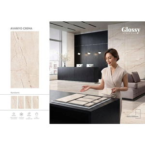 Azulejos de Porcelana Cerámica Gris Avario 600x1200mm, Azulejos de Piso y Pared con Acabado Pulido Efecto Mármol para Proyectos Comerciales - Product Image 3