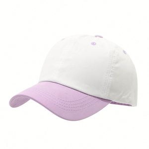 Casquette de baseball unisexe pour enfants, 6 panneaux, en coton doux, bicolore, tendance - Product Image 6