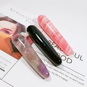 DIY Geschenkidee: Rosa Citrin Schwarzer Obsidian Kristall Massage Rosenquarz Yoni-Stab für Beckenbodentraining - Product Image 5