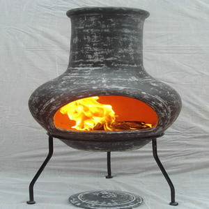<span class=keywords><strong>Chiminea</strong></span> de fuego de arcilla para exteriores, hogar y jardín - Product Image 3