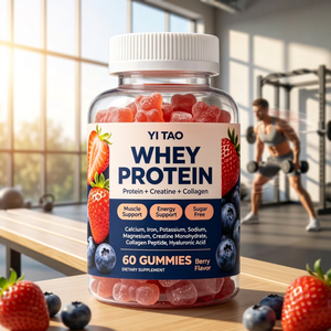 Gomitas de Proteína de Suero Sin Azúcar OEM/ODM, Suplemento de Creatina y Colágeno, Recuperación Post-Entrenamiento, Crecimiento Muscular, Apoyo para Articulaciones y Piel - Product Image 5