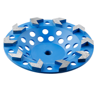 Dix segments de meule diamantée de 8 mm d'épaisseur pour béton, outils abrasifs, meule diamantée de 7 pouces, outils de meulage, plaque de meulage diamantée
