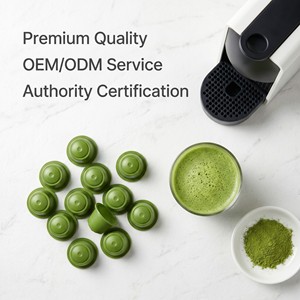 Private Label Organic Matcha Green Tea Pods Aluminum Capsules Nespresso Compatible Stone Ground Matcha Wholesale Supplier - Product Image 4