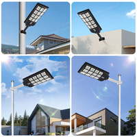 Lampadaire Solaire Tout-en-un 300W pour l'extérieur, Étanche IP65, en ABS, avec Poteau et Télécommande, Stock Ghana, Livraison Rapide ETD BD 300