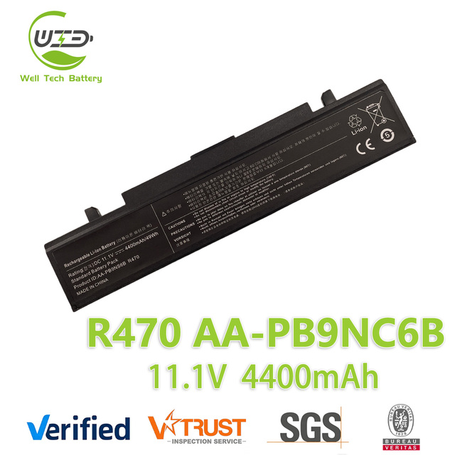Wholesale 11.1V Laptop Battery AA-PB9NC6B AA-PB9NS6B for Samsung R428 R430 R468 R470 R528 RV411 NP300E5A Notebook Li-ion Battery