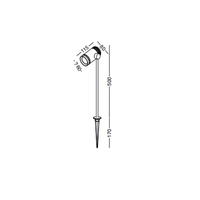 Projecteur moderne 6W COB en aluminium IP65 étanche Villa Pathway pour projecteur LED extérieur