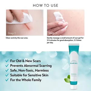 Crème Dépigmentante au Silicone pour Cicatrices de Brûlures et <span class=keywords><strong>Chirurgie</strong></span> Marque Privée, Gel Réparateur Naturel pour l'Élimination des Cicatrices d'Acné - Product Image 5