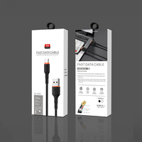 Usine personnalisée ECO Friendly impression logo ligne de données chargeur casque 3C produit électronique emballage cintre carte boîtes en papier