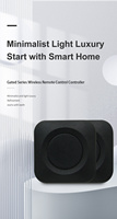 Télécommande sans fil YET2246 433 MHz mini portable avec autocollants, code roulant RF pour contrôler la porte de garage, pratique