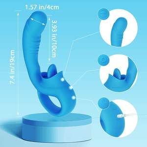 Silicone clitorideo G macchia capezzolo lingua <span class=keywords><strong>Dildo</strong></span> vibratore 10 modalità Clit <span class=keywords><strong>Sucker</strong></span> clitoride stimolatore donne Vagina Sexy giocattolo - Product Image 6