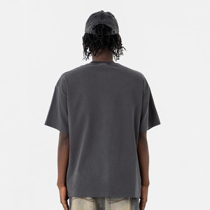 T-shirt Streetwear Col Rond en Coton Lourd 280G avec Logo Personnalisé Imprimé et Strass – Qualité Premium Hip-Hop Ample à Manches Courtes 100% Coton - Product Image 3