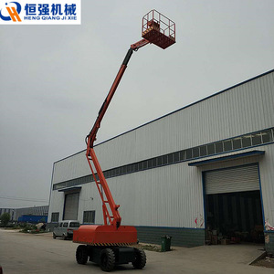 รถกระเช้าบูมแบบขับเคลื่อนด้วยตัวเอง Hengqiang Mechanical ขนาด 14 เมตร แบบพับได้ ใช้เครื่องยนต์ดีเซล - Product Image 1