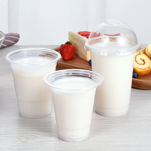 Disposable <b>Plastic</b> <b>Cup</b> 95mm Caliber For Cold <b>Drinks</b> Juice Soy Milk Party Use - Product Image 3