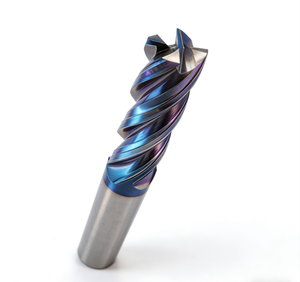 Dynamic Milling Cutter High Efficiency Tungsten Steel <strong>End</strong> <strong>Mill</strong> 4-Bladed Special 65 Degree Unequal Spiral U-Groove Nano Black - Product Image 6