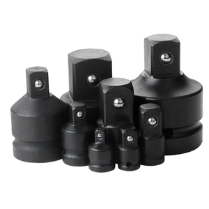 Adaptateur de douille hexagonale en acier au chrome-vanadium chromé noir, tête de conversion pour clé électrique, réducteur de douille à chocs pneumatique, adaptateur OEM - Product Image 1