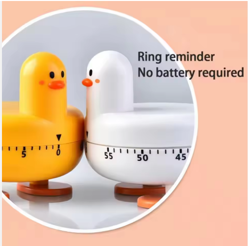 Cute Animal Kitchen Timer | Mechanical Cooking Timer for Baking, Study, Office, Classroom | No Battery Needed